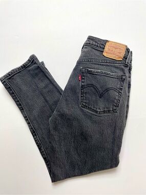 Levi's 501 Women’s Crop High Waisted Black Jeans